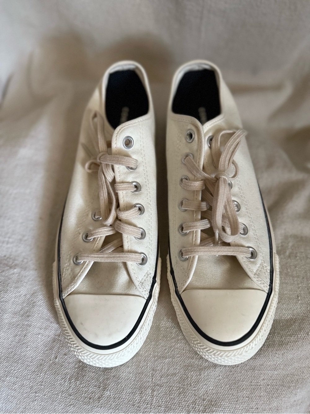 Converse Low-Top Canvas Sneakers - Cream